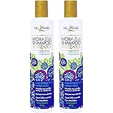 Nekane Mora Azul Toning Shampoo 2 Pack – Purple Blue Shampoo for Blonde, Gray & Silver Hair – Neutralizes Yellow & Orange Tones – Sulfate & Paraben Free Color Care Shampoo