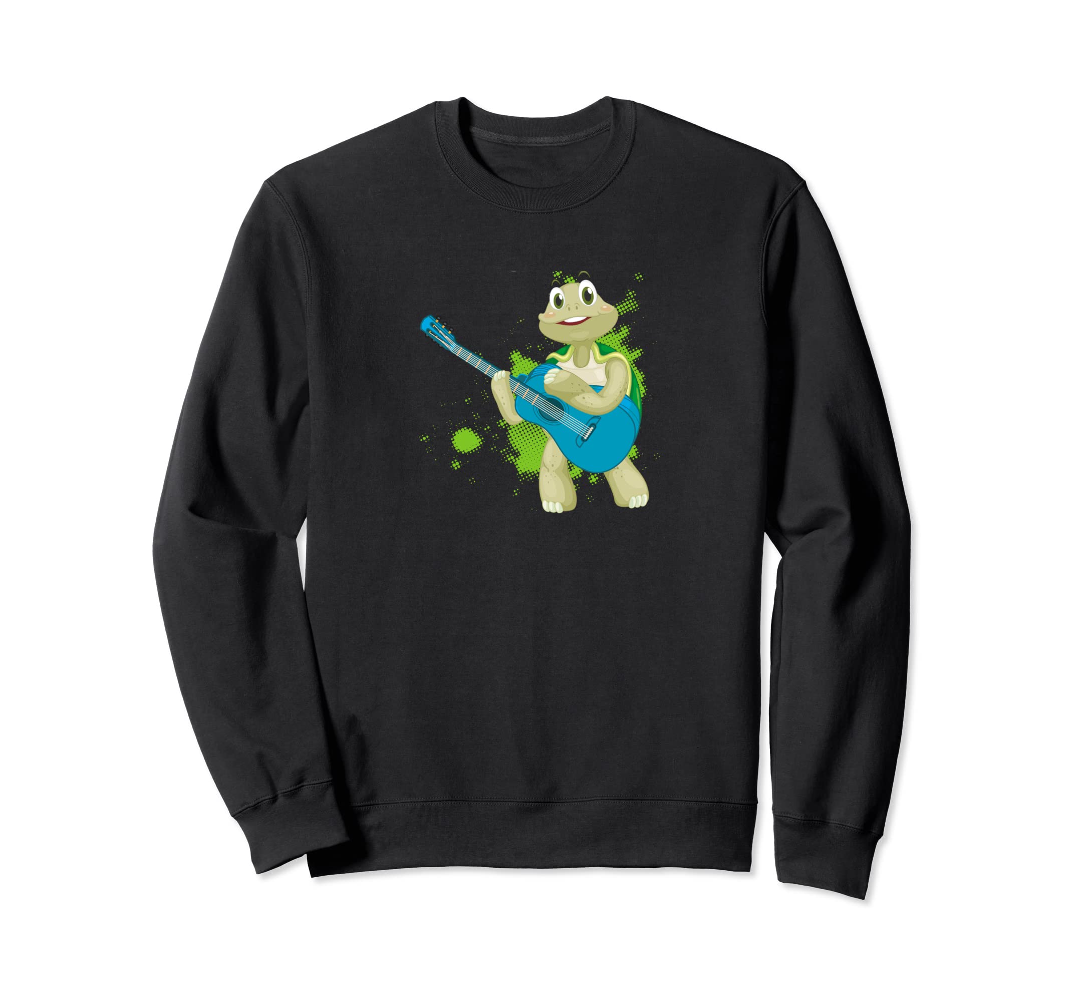 Turtle Playing Acoustic Guitar Musical Fans Band Reptiles Sweatshirt