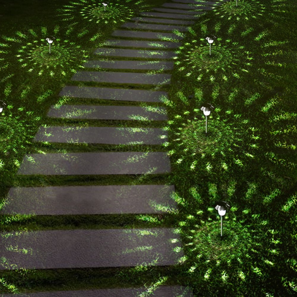 HousePlus Solar pathway lights outdoor + Stainless steel lights + LED lights + Water-proof lights, Solar Garden Llights or Patio Lights or Yard Lights or Driveway Lights