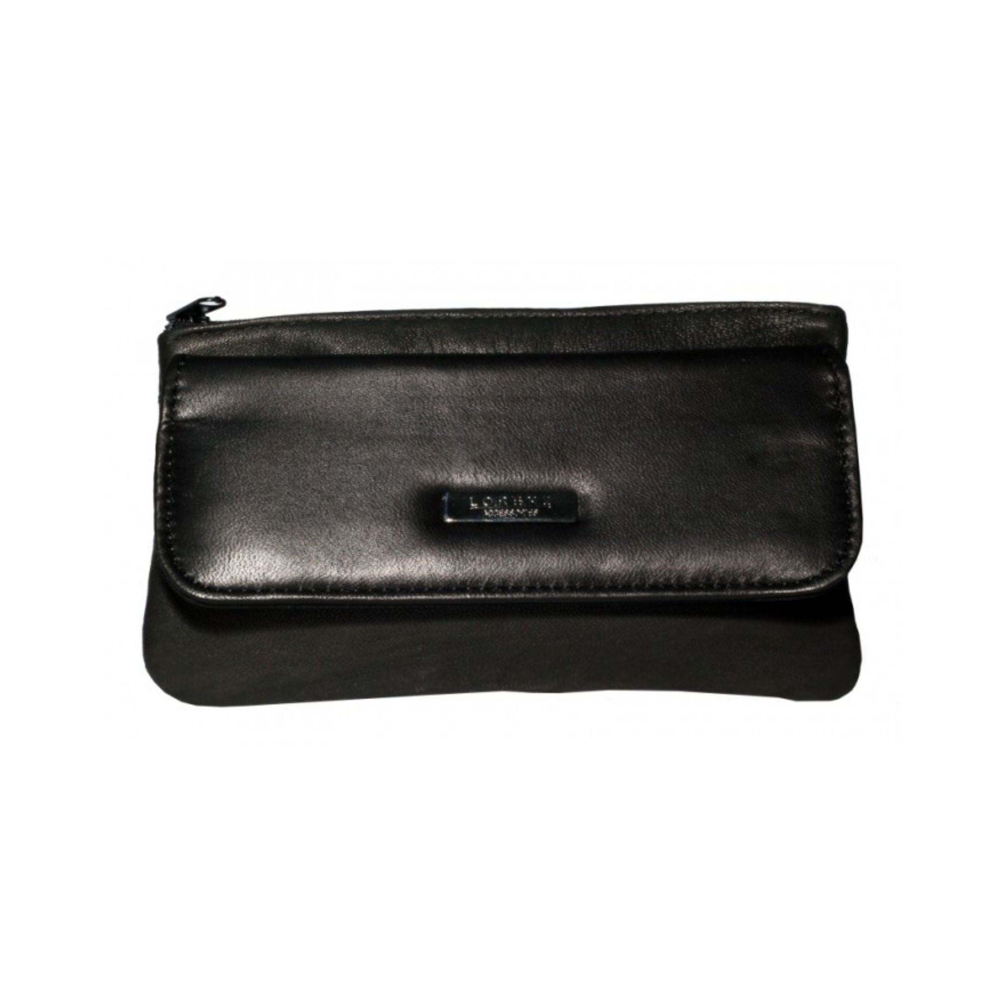 Lorenz Womens Ladies Black Soft Leather Slim Purse W13/1221L by Classyshades