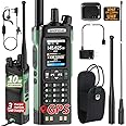 BAOFENG UV-32 Ham Radio Long Range 10W Rechargeable Walkie Talkies UV32 5RM K5 Handheld Two Way Radio NOAA Weather Radio with GPS,APP Programming,Copy Frequency,USB-C Charging for Hiking Hunting
