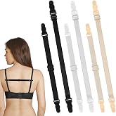 KALIONE 6 Pcs Bra Strap Clips Bra Strap Holders for Slipping Non-Slip Strap Holder Women's Elastic Conceal Straps Bra Holders for Straps Bra Strap Clips(3 Colors)