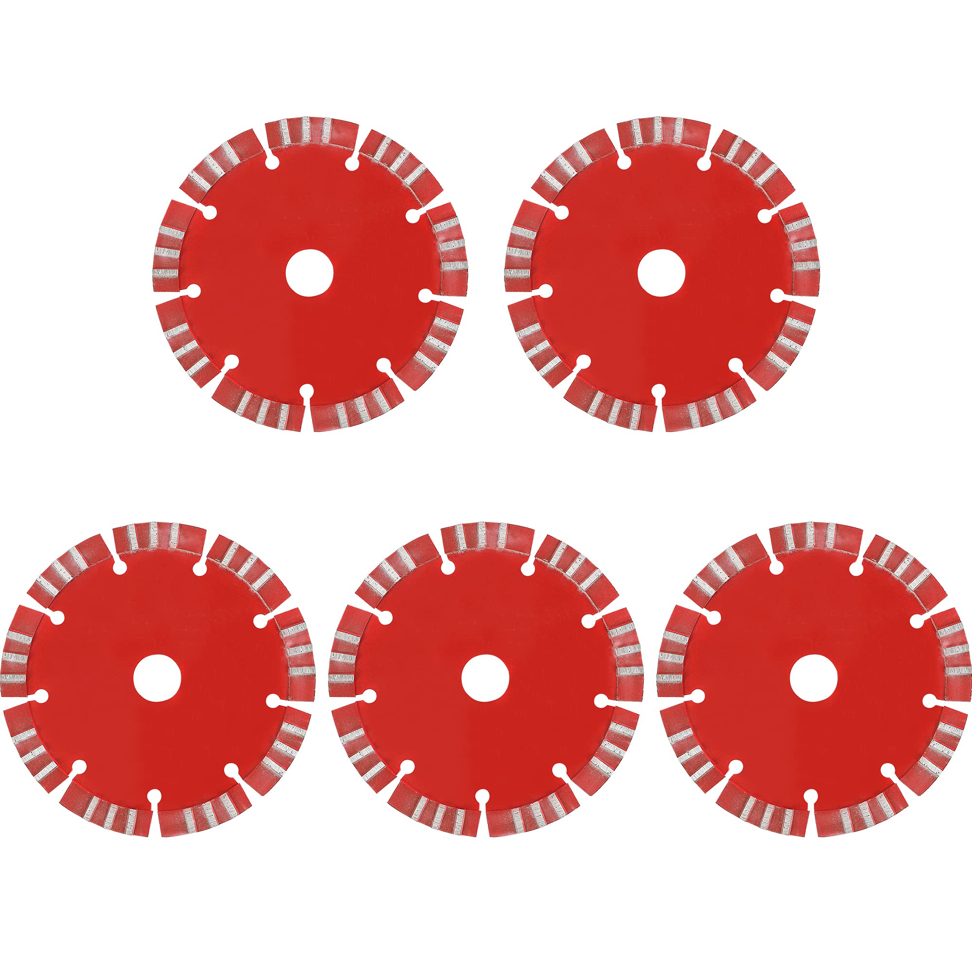 Huanyu 5pcs of 133mm Blade for 133mm Model Industrial Wall Groove Cutting Machine Electric Wall Chaser Brick Granite Marble Tile Cutter Notcher Groover