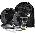 ASR Outdoor Gold Panning Kit Gold Rush Prospecting Tools Accessories 10pc - Black
