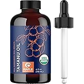 100% Pure Organic Tamanu Oil - Cold Pressed Tamanu Oil Organic for Skin and Hair Care - Virgin Unrefined Non-GMO Vegan & Cruelty Free Skin and Face Moisturizer - Dermatologist-Tested (4 Fl Oz)
