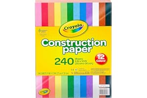 Crayola Construction Paper, 240 Count, Assorted Colors
