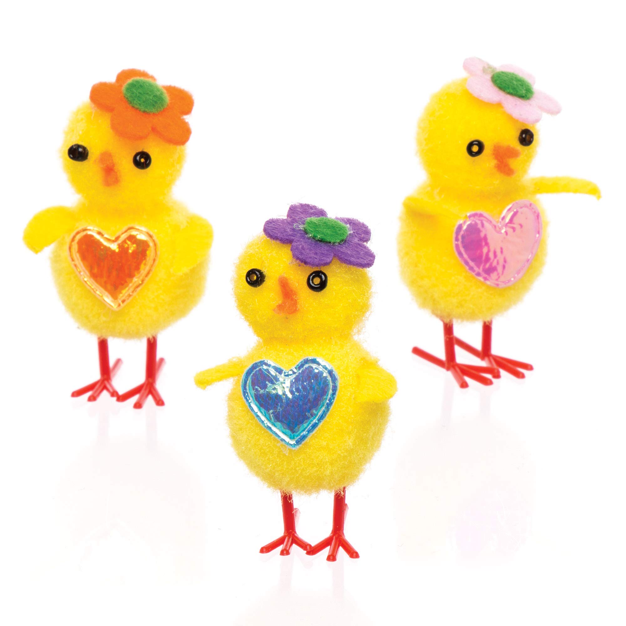 Baker Ross AW323 Pom Chicks (Pack of 6) Embellishments for Kids Easters Arts and Crafts