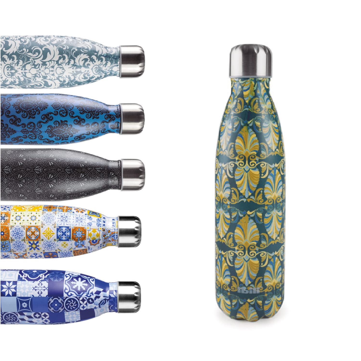 IBILI Satin Thermos Flask with Double Wall, Venice, 500 ml, 18/10 Stainless Steel, Reusable