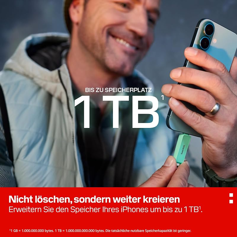Phone Drive USB Type-C FLash-Laufwerk 256 GB, bis zu 150 MB/s Lesen — Foto 5 von 8