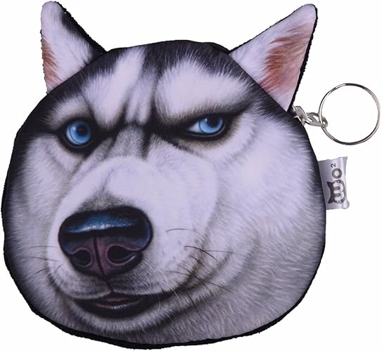 Amazon 可愛い 3d リアルプリント 犬顔 小銭入れ ポーチ 鍵 小物入れ二も ハスキ Hot Seal 小銭入れ