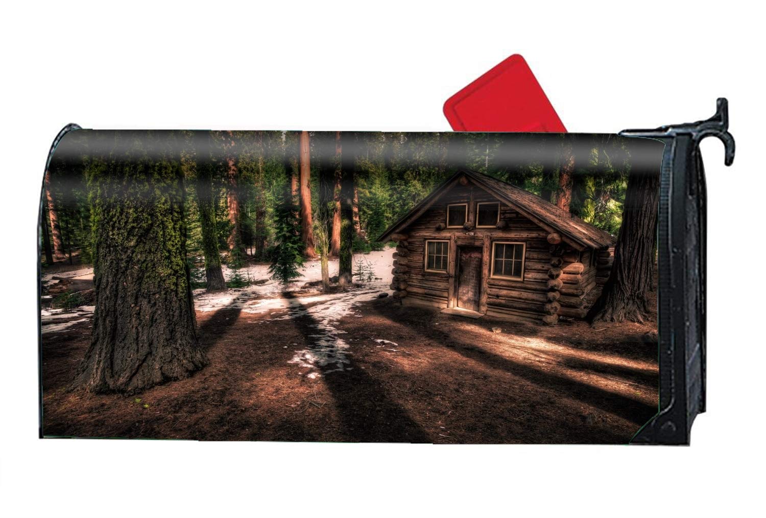 Amazon Com Byuii Log Cabin Trees Forest Woodland Wood House