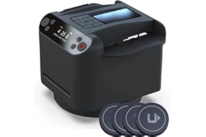 CUIYKAI 5th Gen Automatic Card Shuffler and Dealer Machine with 360°Rotating Function - Fast, Accurate and Stable Card Dealing Tool for UNO, Texas Hold'em, and Home Card Games(Black)