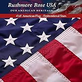 American Flag 4x6 for Outdoor Use | Made in USA-not imported Heavy-Duty Flag with Embroidered Stars and Sewn Stripes | U.S. Flag for Outside