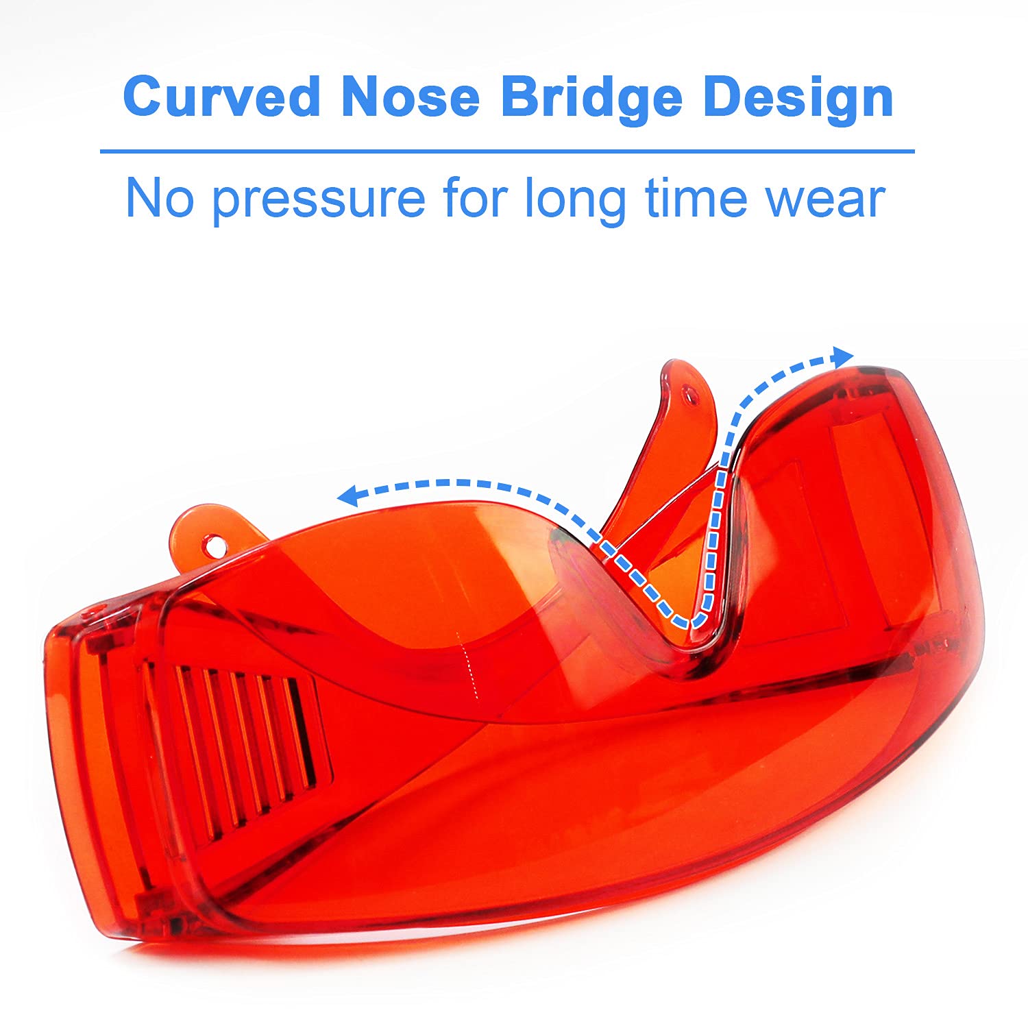 EZGO Dental Lab Safety Glasses, Anti-Fog Goggle Eyewear Protective Eye Shield Safety Glasses for Teeth Whitening Curing Light