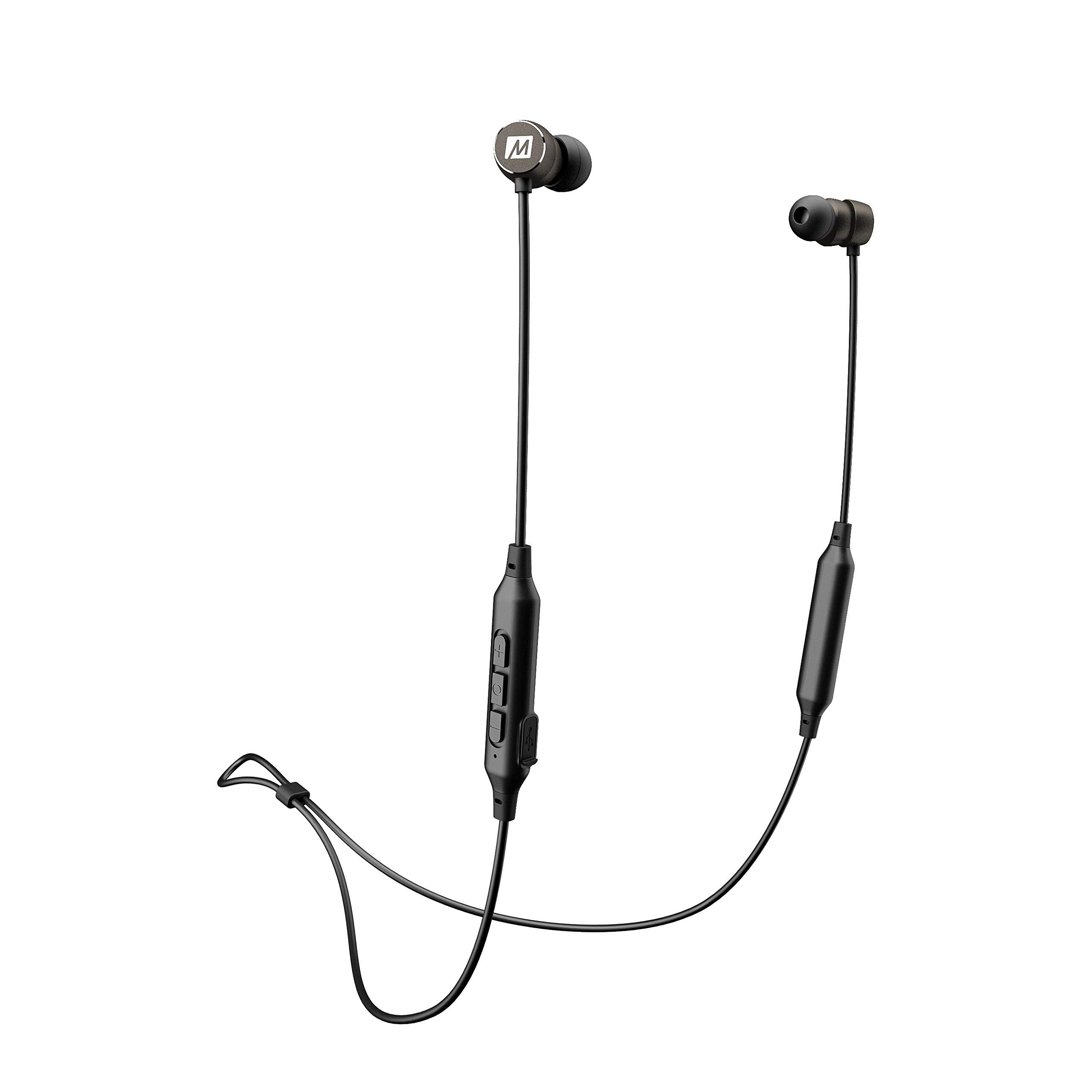 MEE audio - X5, Bluetooth Headphones, In-Ear, Sports Earphones with Mic and Remote, 8hr Battery - Gunmetal
