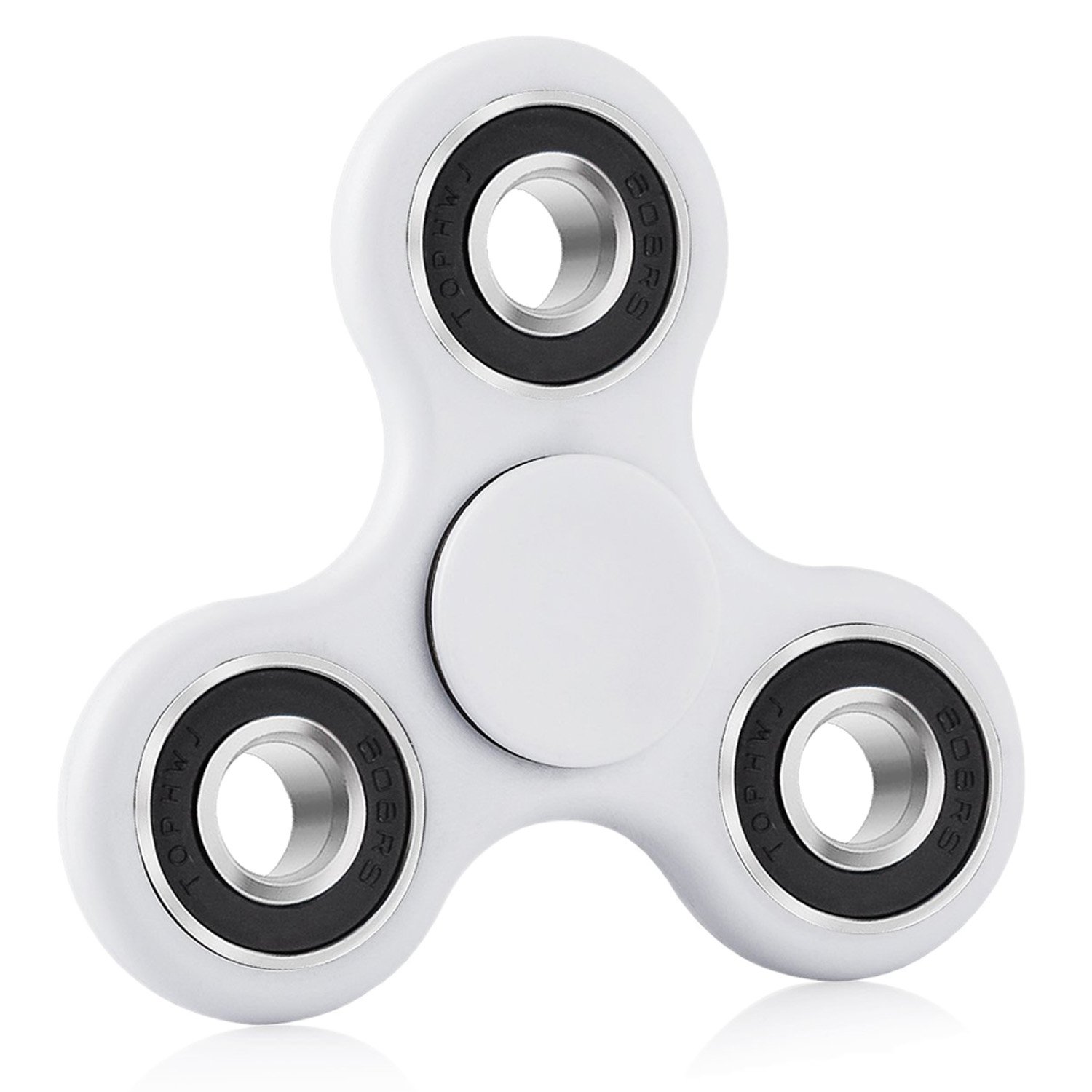 XY Fidget Hand Spinner Toy Perfect For Anxiety, ADHD, ADD and Autism Adult Children, with Ceramic Bearing. (White)
