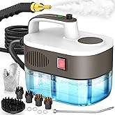 Steam Cleaner, 10s Rapid Heating Steamer with 6 Levels, 1.2L Water Tank, Portable Powerful Steamer for Cleaning without chemicals, Handheld Steam Cleaner for Home, Car, Grout, Tile, Floor, Dirt