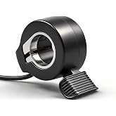 GLDYTIMES Ebike Escooter 130X Thumb Throttle,Universal Left/Right Hand Compatible,24V 36V 48V 60V 72V SM Connector,Speed Control Accessories