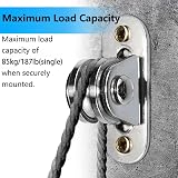 Funnytek Carbon Steel Pulley Block 85KG Heavy Duty Ball Bearing Wheel 2PCS view 3