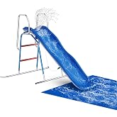OHYEMO Water Slide for Kids Backyard, Outdoor Waterslide with 3-Zone Spray Sprinkler and Ground Tarp, Summer Water Game Toy for Backyard Water Fun Activities Play