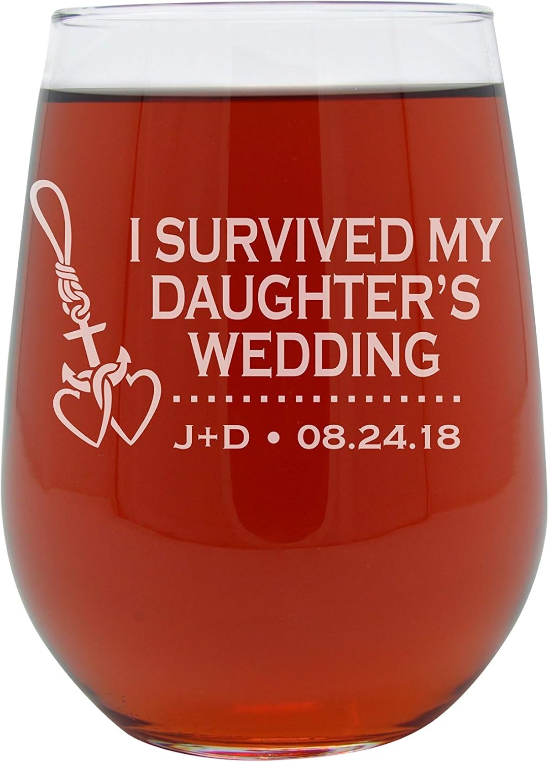 i survived my daughter's wedding glass