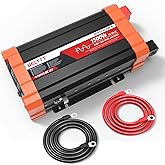 BELTTT 1500W Pure Sine Wave Inverter 12V to 110V Converter, 3000W Surge | LCD Display, Dual AC Outlets, 5V 2.1A USB, Power Inverter 12V to 120V AC for Solar, Off-Grid, Truck, RV, 12V Inverter