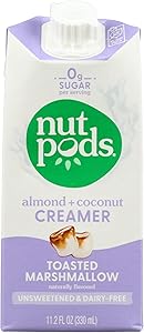 Nutpods Unsweetened Toasted Marshmallow Almond and Coconut Creamer 11.2 FO
