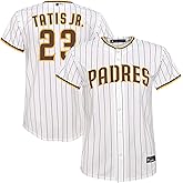 Outerstuff Fernando Tatis Jr. San Diego Padres White Stripes Youth 8-20 Home Player Jersey