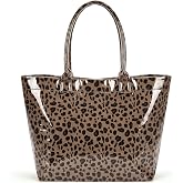 Aliceset PVC Tote Bag for Women | Large Waterproof Top Handbags Plastic Extended Handle Magnetic Buckle for Travel Gym Work
