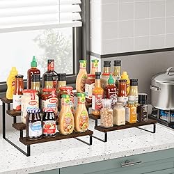 YINMIT Wood Display Riser Stand, Set of 2 Wooden