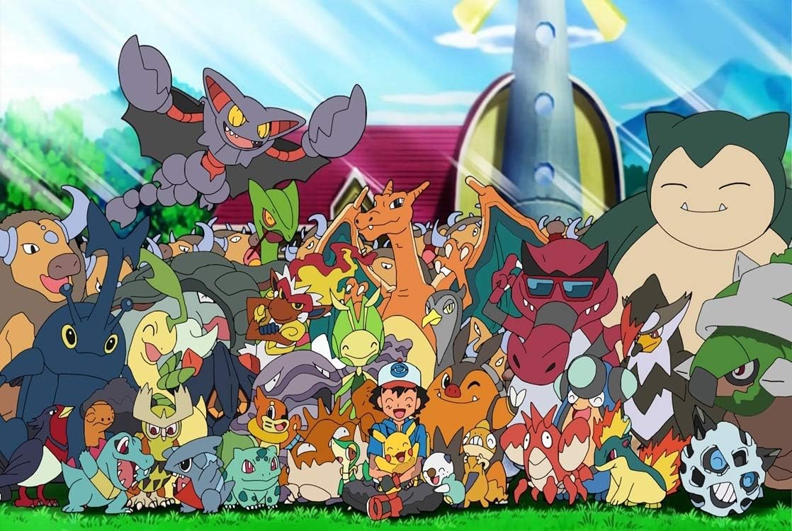Pokemon Puzzles, Wooden Puzzles 300/500/1000 Pieces,Elf, Photo, Adult Creative Gift Decompression Jigsaw Puzzles Cartoon Educational Toys (Size : 1000)