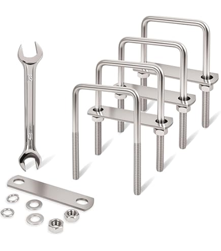 Amazon.com: Stanley N222-380 0.38 x 4 x 3 in. Zinc Square U-Bolt