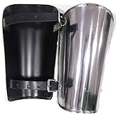 NauticalMart Steel Arm Bracers - 18 Gauge Battle Ready Armor with Adjustable Leather Straps for LARP, Cosplay, and Medieval Reenactments for Fantasy Enthusiasts