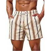 WDIRARA Men's Camo Swim Trunks Drawstring Waist Board Shorts with Lining | Camouflage Shorts