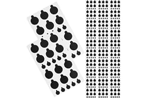 Generic 20pcs Self-adhesive Blackout Stickers 10.5x6.4cm for LED Light Dimming, Webcam Privacy Covers