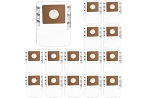 KERNEED 15 Pack 90668 Type B Vacuum Filter Bags Compatible with Shop Vac 2-2.5 Gallon Vacuums and All Around EZ Vacuum, 9066800, CMXZVBE38774 Dust Collection Bags
