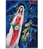 Amazon.com: BOHU ARTS Marc Chagall Painting Wall Art La Mariee