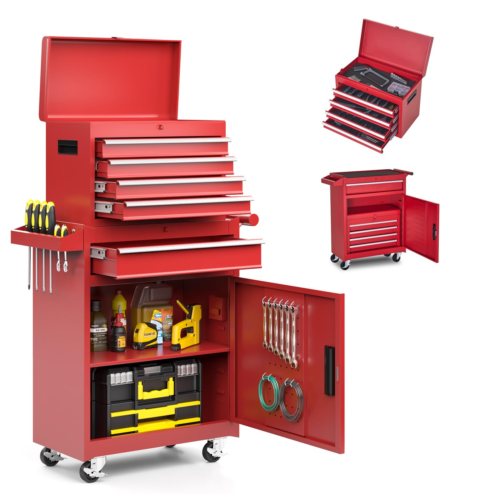 AirWire 5-Drawer Tool Chest, Rolling Tool Storage