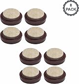 SUL Castor Cup Felt Pad Non Slip Floor Protector 50mm Glide Chair Leg Sofa Wood view 2