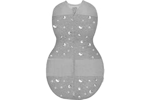 Happiest Baby Sleepea Couverture d’emmaillotage en 5 secondes, 100 % coton bio pour bébé, conçue par des médecins pour un dév