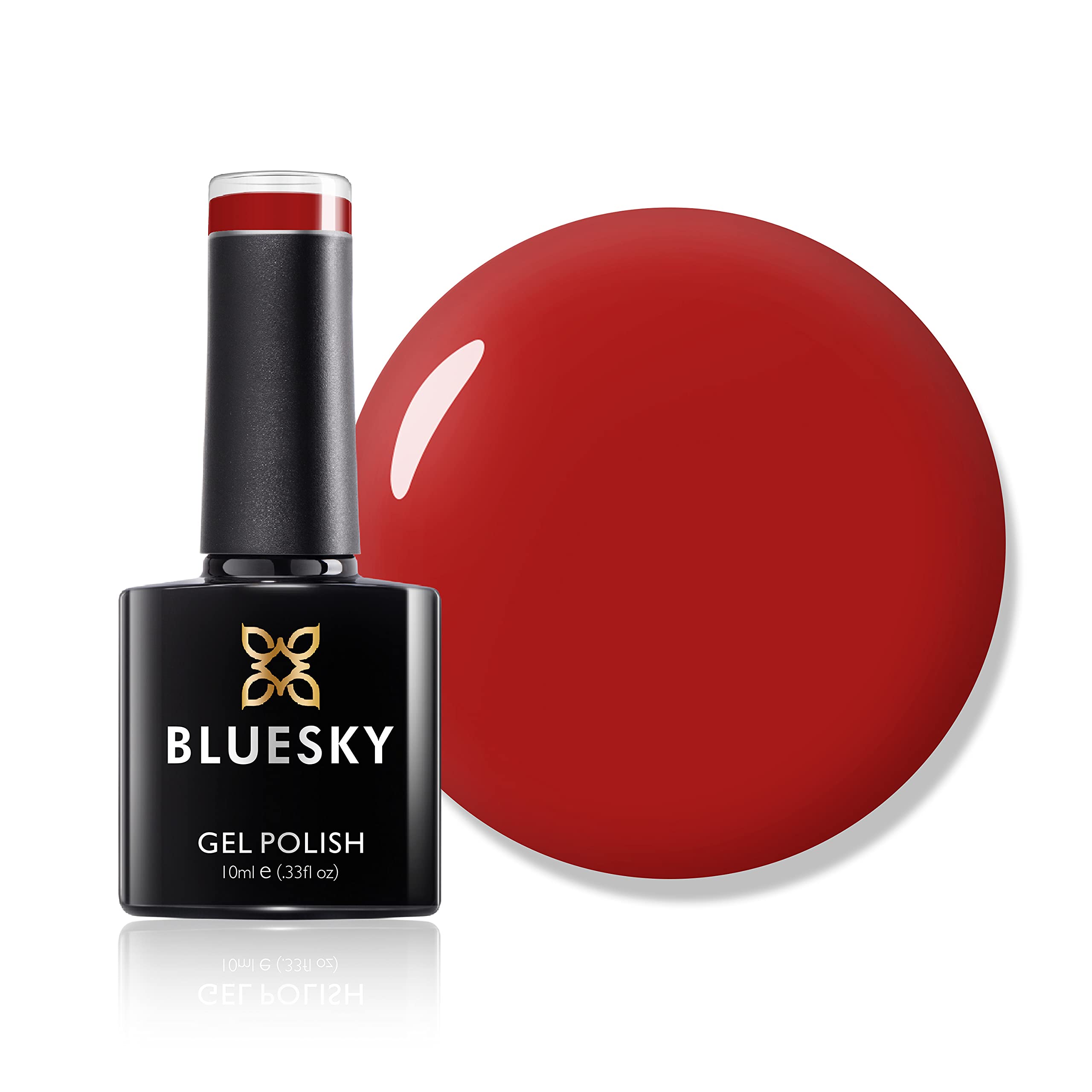 Bluesky Gel Nail Polish, Red Pastel A019, Bright, Red, Scarlet, Long Lasting, Chip Resistant, 10 ml (Requires Drying Under UV LED Lamp) — image 1