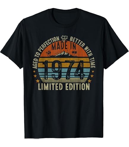 Amazon.com: 1974 Birthday, Vintage 1974 & Born In 1974, Made In