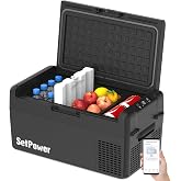 Setpower 12V Refrigerator 21QT Car Refrigerator,50H Keep Cool 12V Fridge | 3-year Warranty,-4℉~68℉,15-Min Fast Cool,As Portbale Freezer or Fridge,Electric Cooler for Car Camping Truck RV SUV Travel