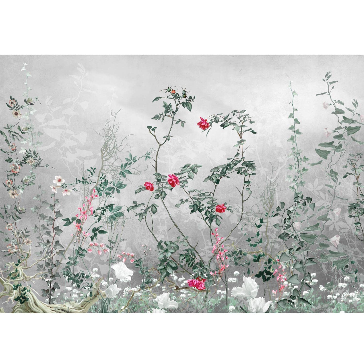 Runa Art Photo Wallpaper Flowers 352 x 250 cm Non-Woven Wall Art XXL Moderne Living Room Bedroom 9563011c