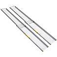 Ruedamann 8FT Portable Wheelchair Ramp, 600 lbs Per Pair Capacity, Adjustable Aluminum Ramps for Wheelchairs, 8" Width Wheelchair Ramps for Home Steps, Doorways, Curbs