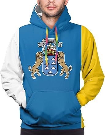 tyui7 Bandera de Las Islas Canarias Sudaderas con Capucha novedosas