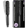 Ergo Ceramic Ionic Round Brush for Blow Out - Salon Quality Hair Brushes for Women - Roller Brush for Blow Drying, Wet and Dry Hair Styling, Volumizing Hair Care - ER33: 1.25"