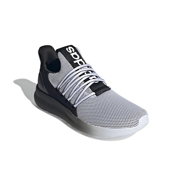 ADIDAS MEN’S LITE RACER ADAPT 7.0, WHITE/BLACK/WHITE, 10