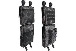 Vanlison 2 Pack ATV Fender Bags, Detachable Saddle Bag ATV Gear Bags Water-resistent Motorcycle Bag Compatible with Sportsman Scrambler TRX FourTrax Outlander Grizzly UTV Hanging Storage Bag Phython