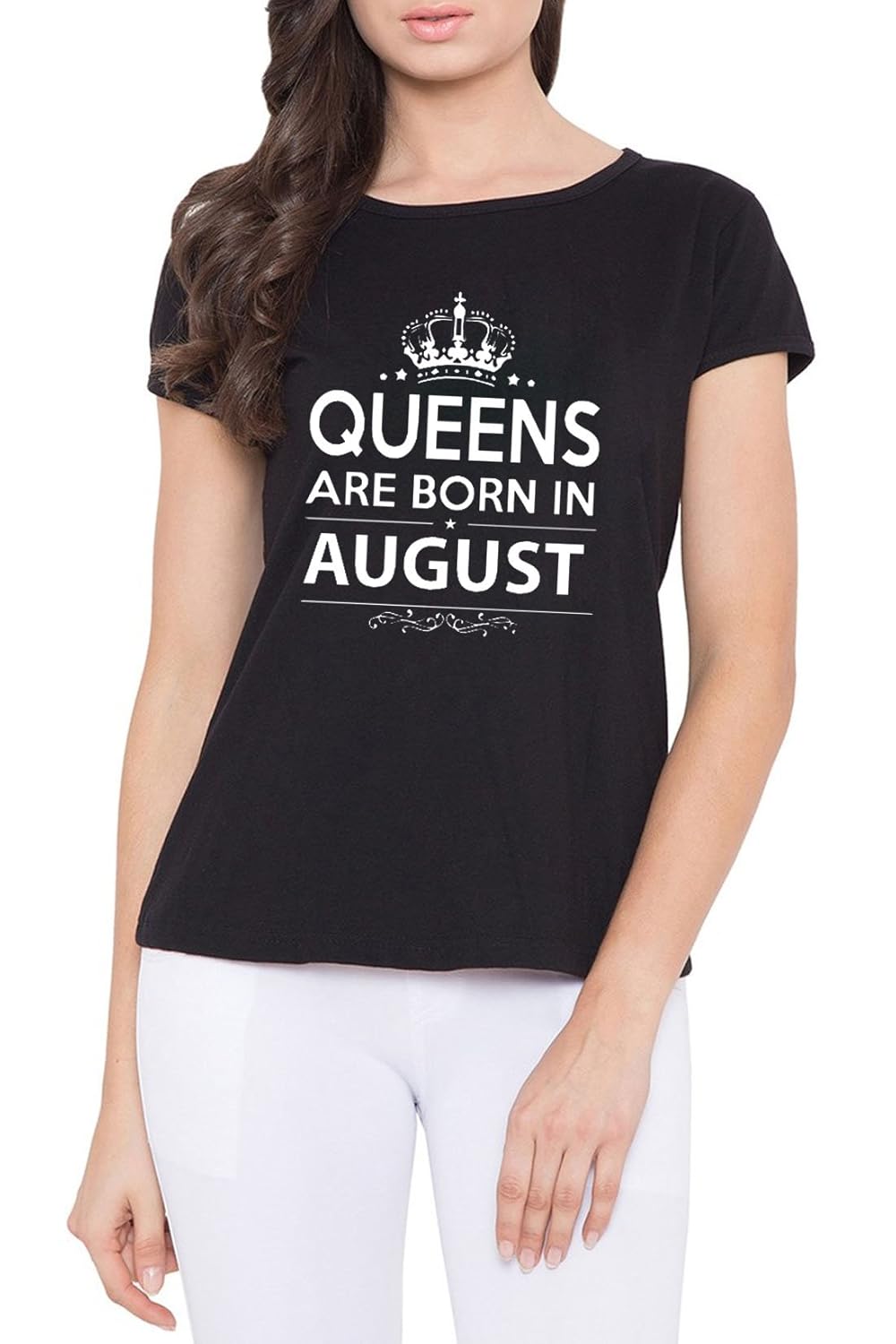 hashtag birthday gifting queens t-shirt for women - queens are born in august
